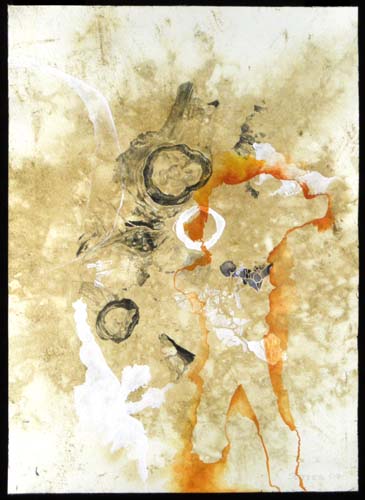Breakdown (2007) - graphite and watercolor on composted paper