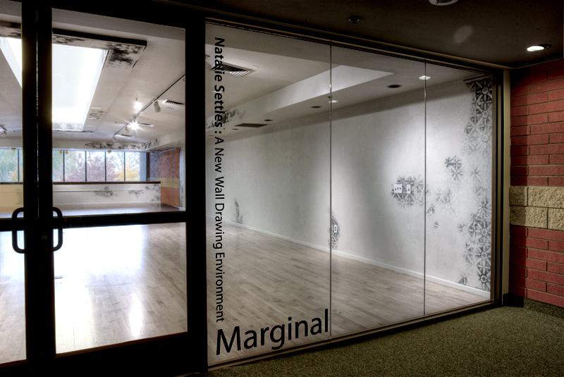 Marginal (2011) - front right view through glass